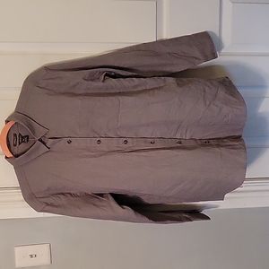 NWT Eddie Bauer Stine's Boyfriend 2.0 Button Down Long Sleeve Top in Ash